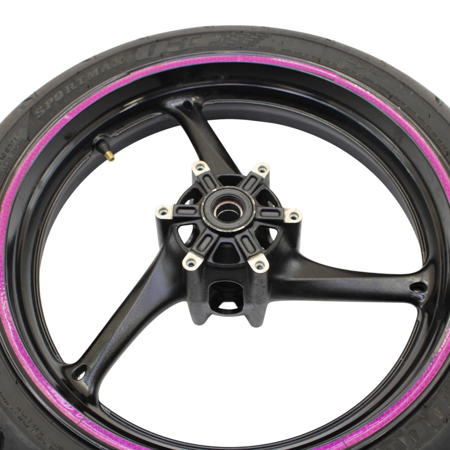 2011 - 2024 SUZUKI GSXR600 GSXR750 FRONT WHEEL BLACK RIM DUNLOP TIRE