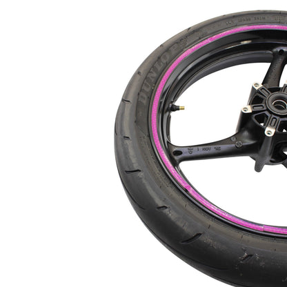 2011 - 2024 SUZUKI GSXR600 GSXR750 FRONT WHEEL BLACK RIM DUNLOP TIRE