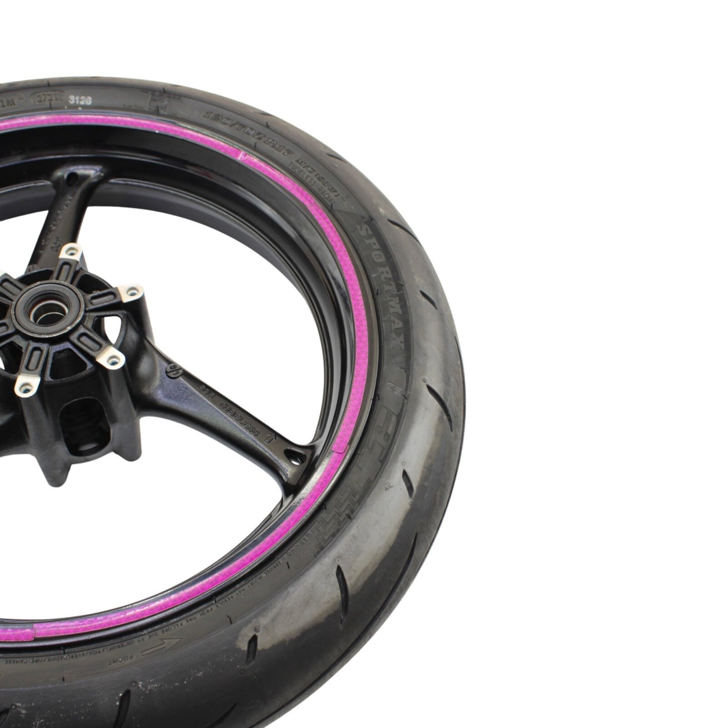 2011 - 2024 SUZUKI GSXR600 GSXR750 FRONT WHEEL BLACK RIM DUNLOP TIRE