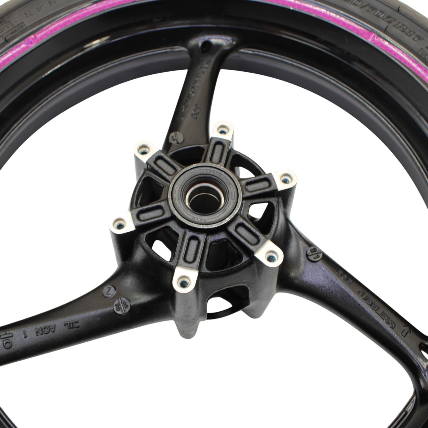 2011 - 2024 SUZUKI GSXR600 GSXR750 FRONT WHEEL BLACK RIM DUNLOP TIRE