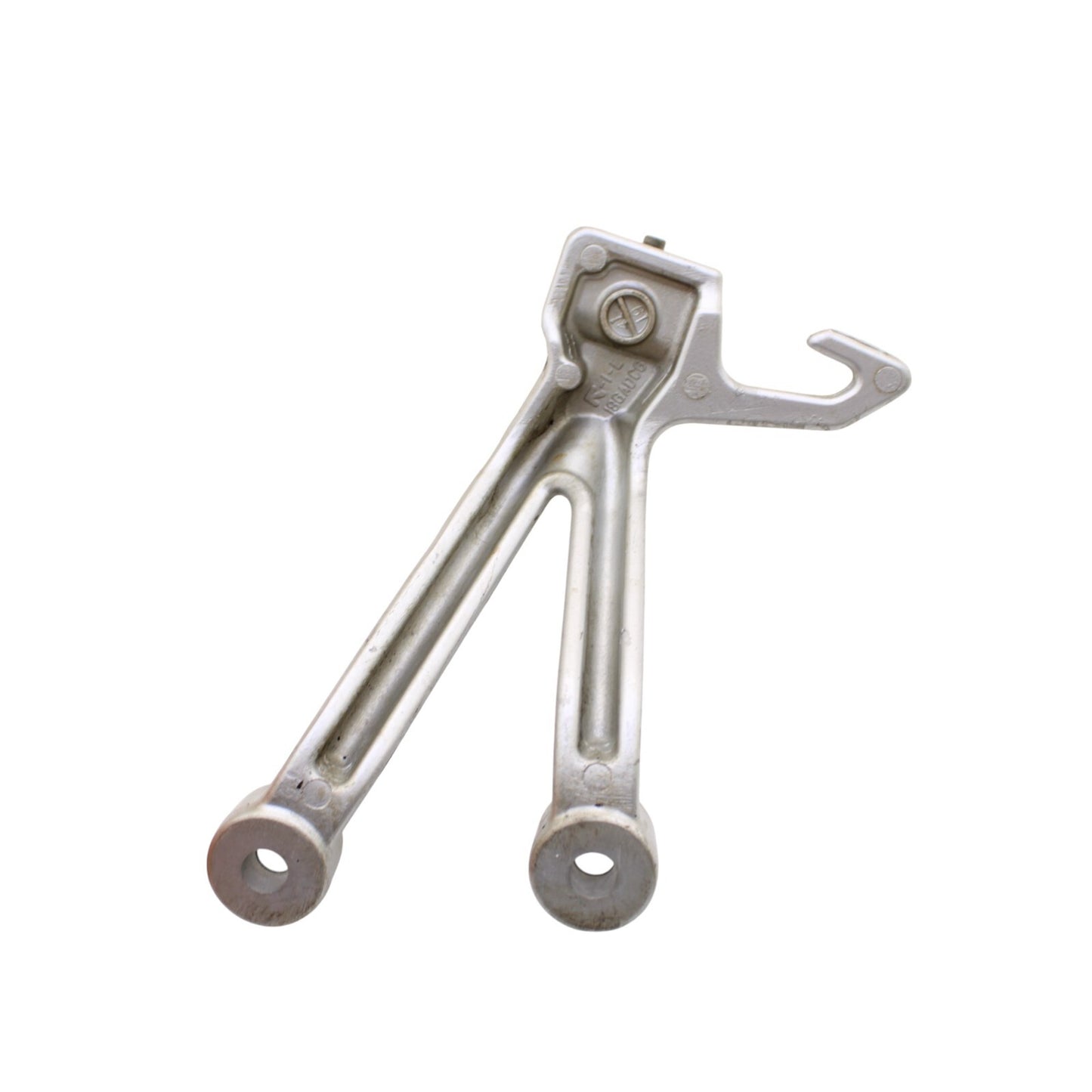 2003 2004 SUZUKI GSXR1000 PASSENGER PEGS SET PAIR REAR BACK SILVER BRACKET STOCK