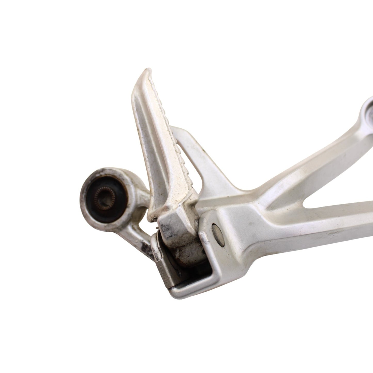 2003 2004 SUZUKI GSXR1000 PASSENGER PEGS SET PAIR REAR BACK SILVER BRACKET STOCK