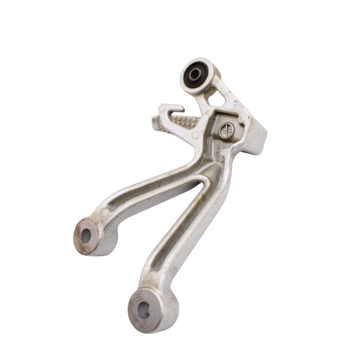 2003 2004 SUZUKI GSXR1000 PASSENGER PEGS SET PAIR REAR BACK SILVER BRACKET STOCK