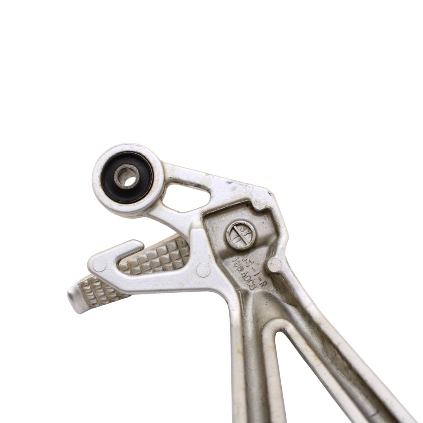 2003 2004 SUZUKI GSXR1000 PASSENGER PEGS SET PAIR REAR BACK SILVER BRACKET STOCK