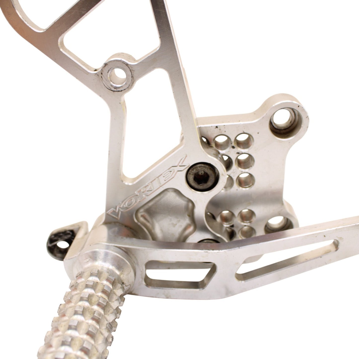 2003 2004 SUZUKI GSXR1000 VORTEX REARSETS FRONT SIDE FOOT PEG REST SILVER