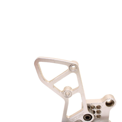 2003 2004 SUZUKI GSXR1000 VORTEX REARSETS FRONT SIDE FOOT PEG REST SILVER