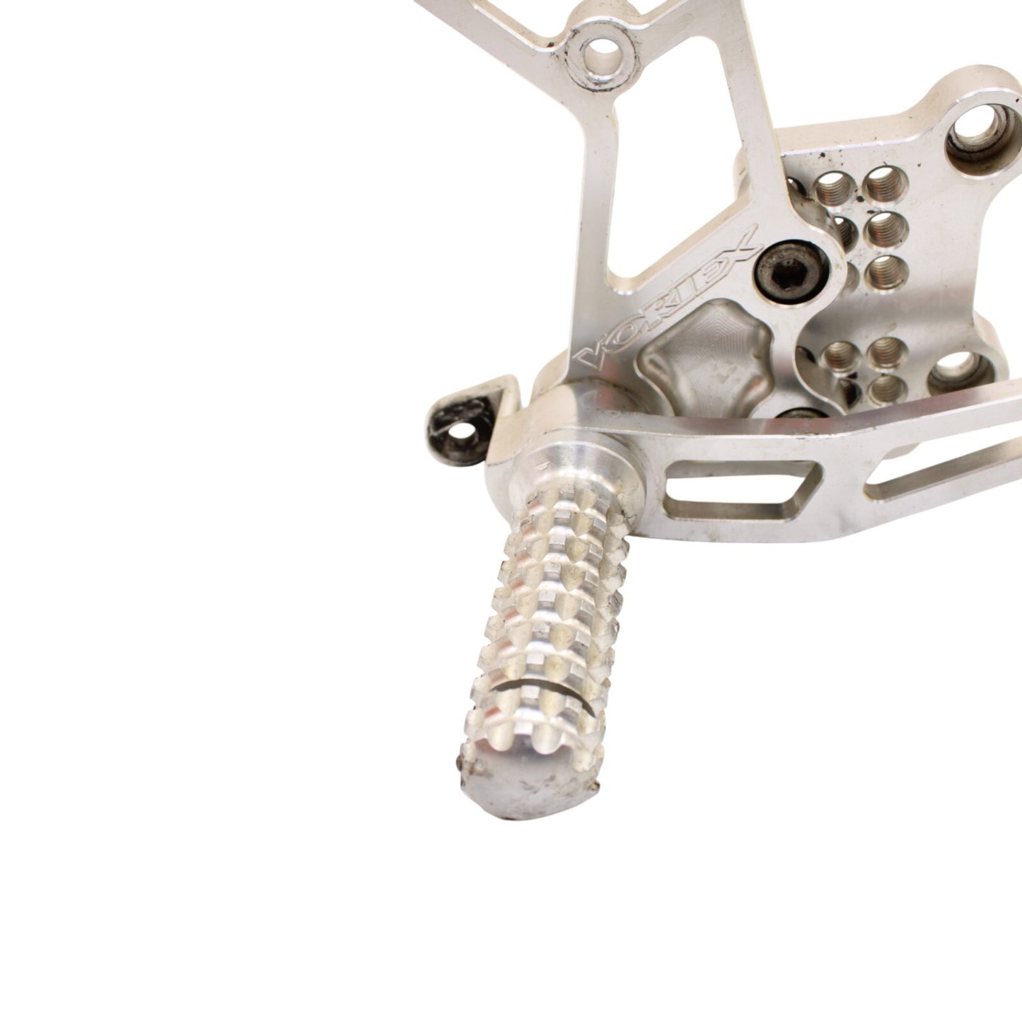 2003 2004 SUZUKI GSXR1000 VORTEX REARSETS FRONT SIDE FOOT PEG REST SILVER