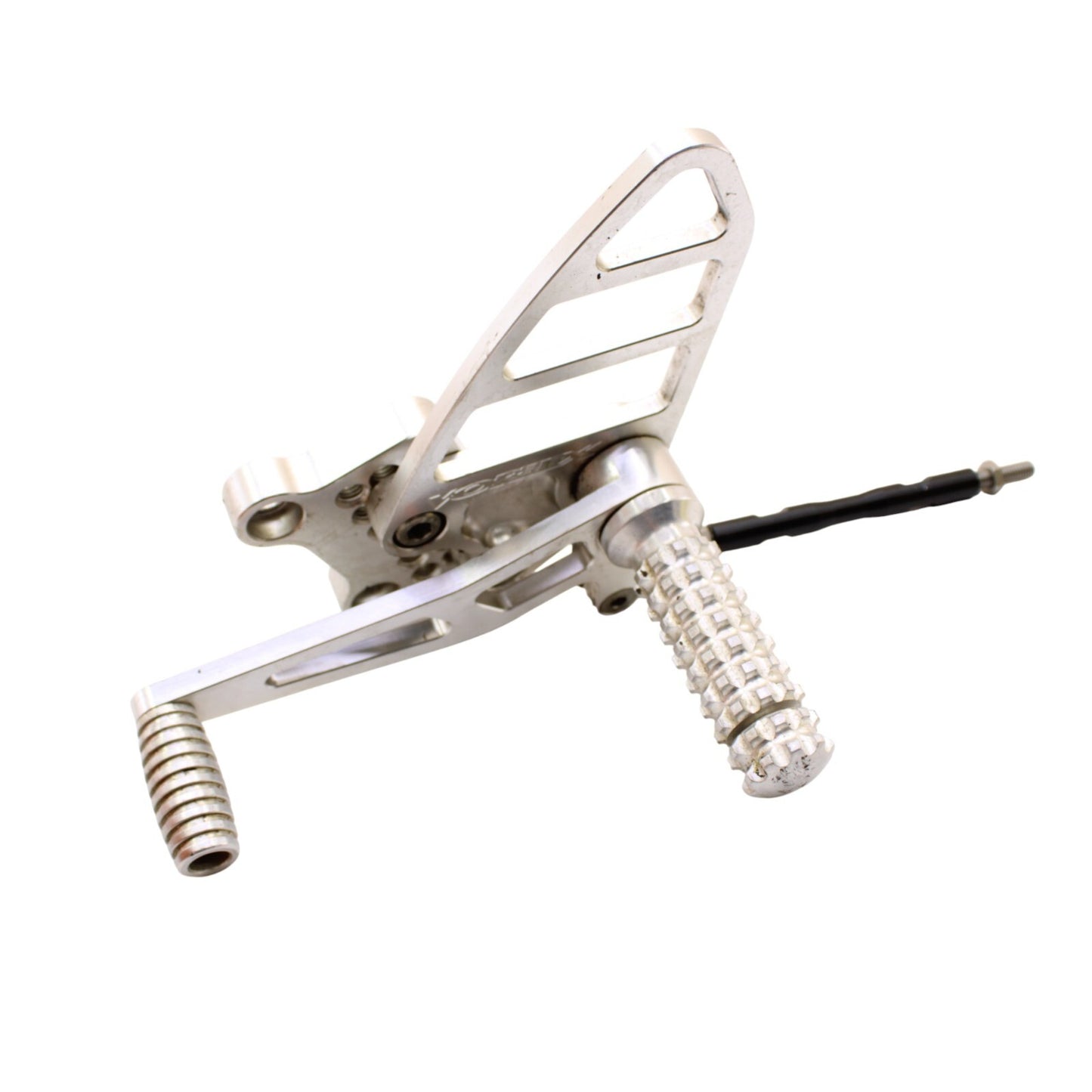 2003 2004 SUZUKI GSXR1000 VORTEX REARSETS FRONT SIDE FOOT PEG REST SILVER