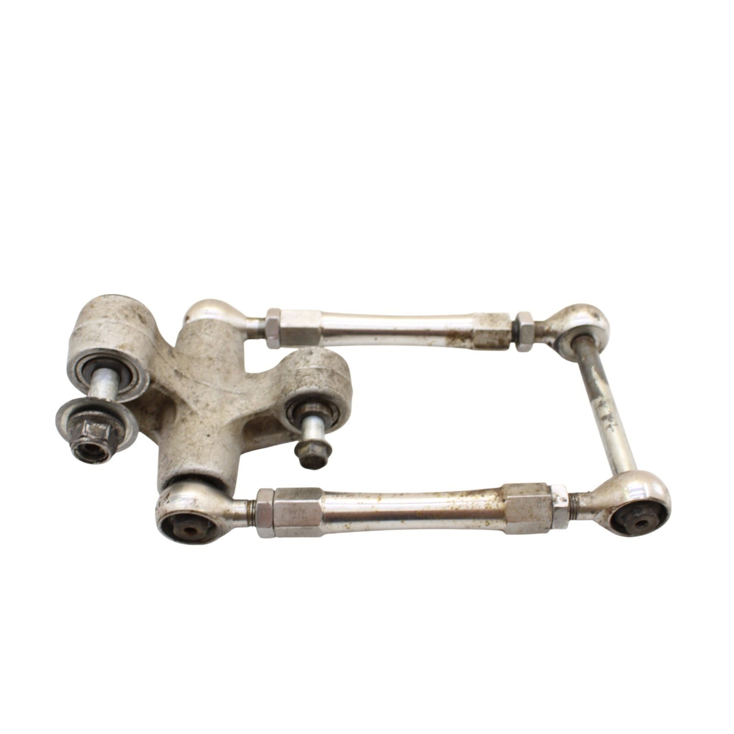 2003 2004 SUZUKI GSXR1000 DOGBONE REAR SHOCK LINKAGE LINK SILVER STOCK