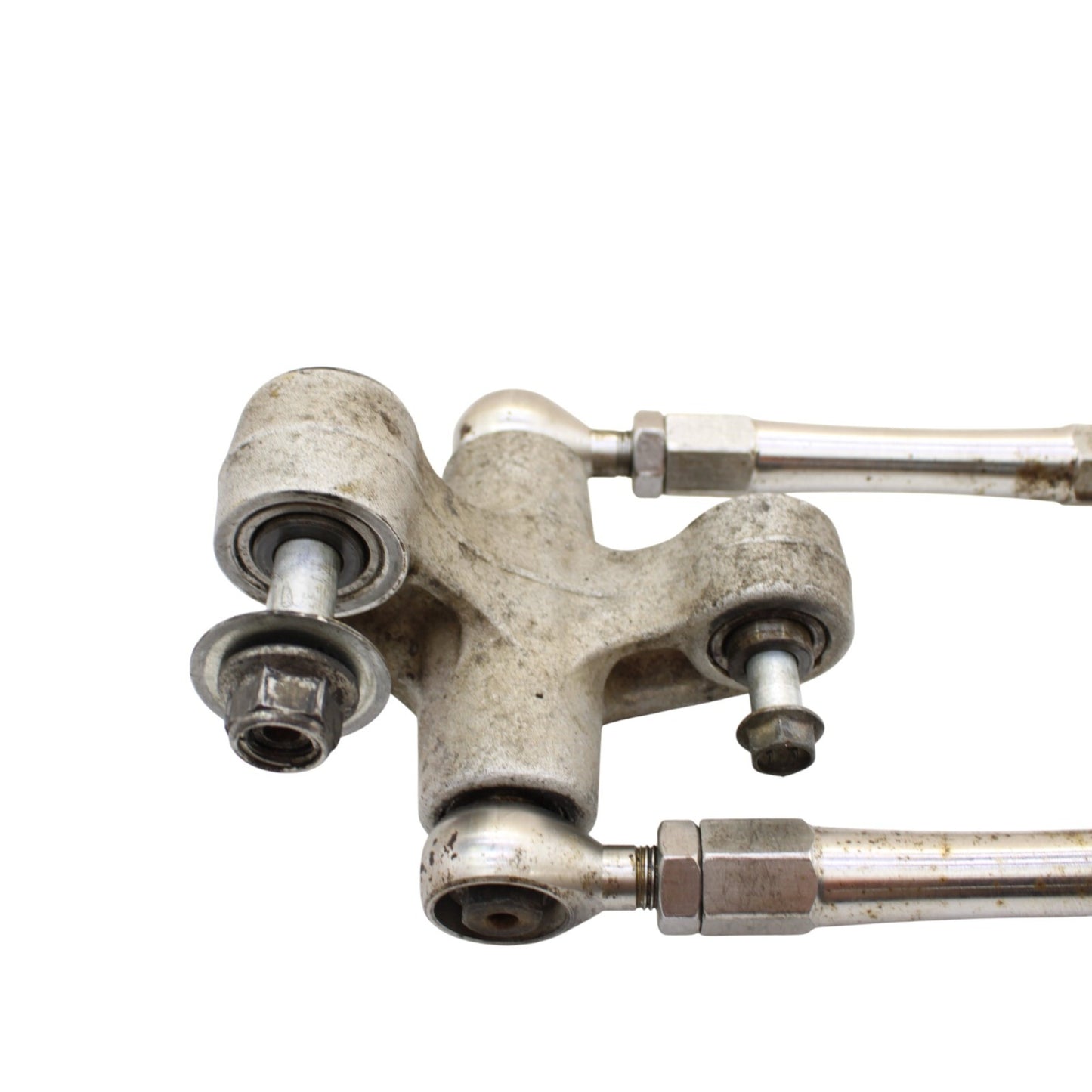 2003 2004 SUZUKI GSXR1000 DOGBONE REAR SHOCK LINKAGE LINK SILVER STOCK