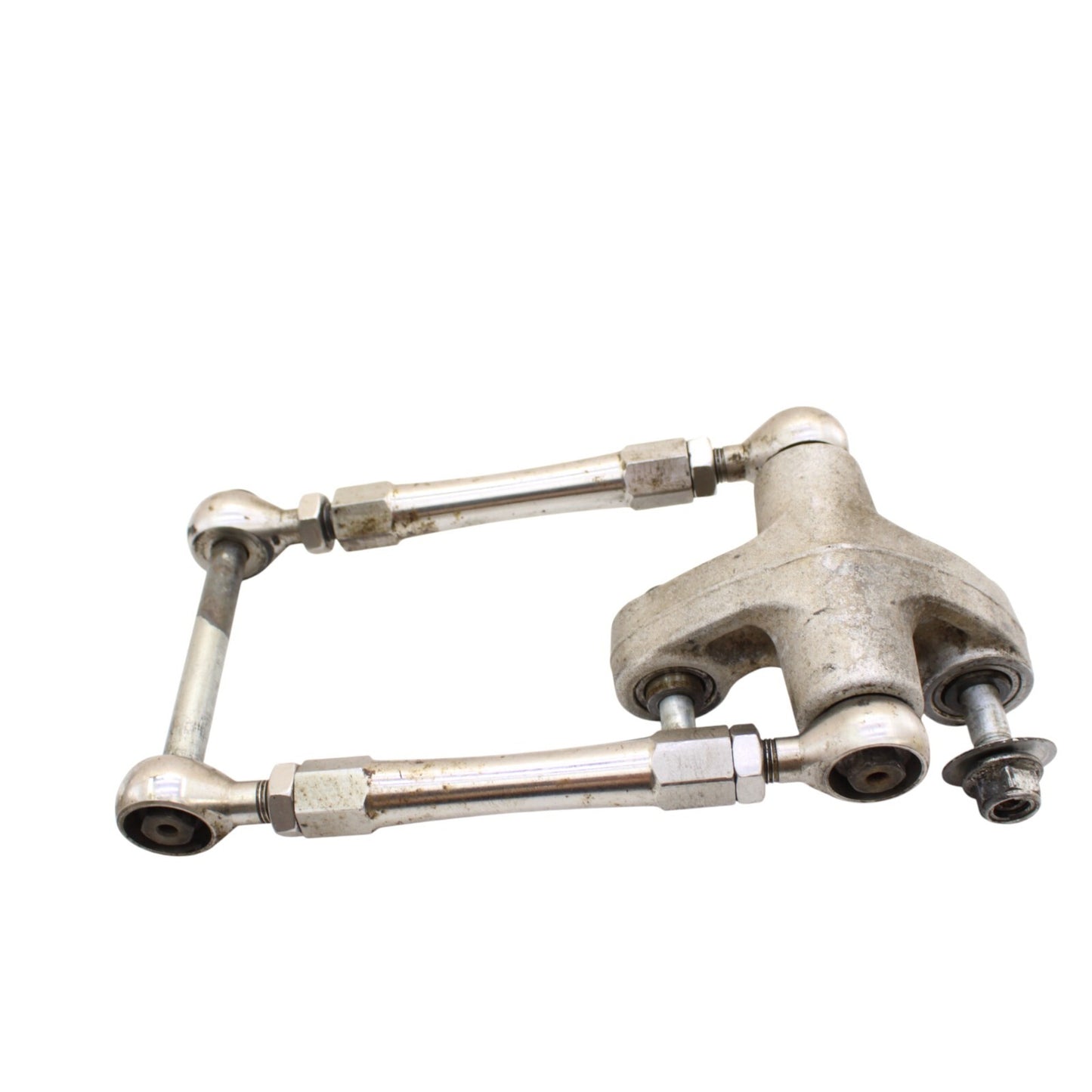 2003 2004 SUZUKI GSXR1000 DOGBONE REAR SHOCK LINKAGE LINK SILVER STOCK