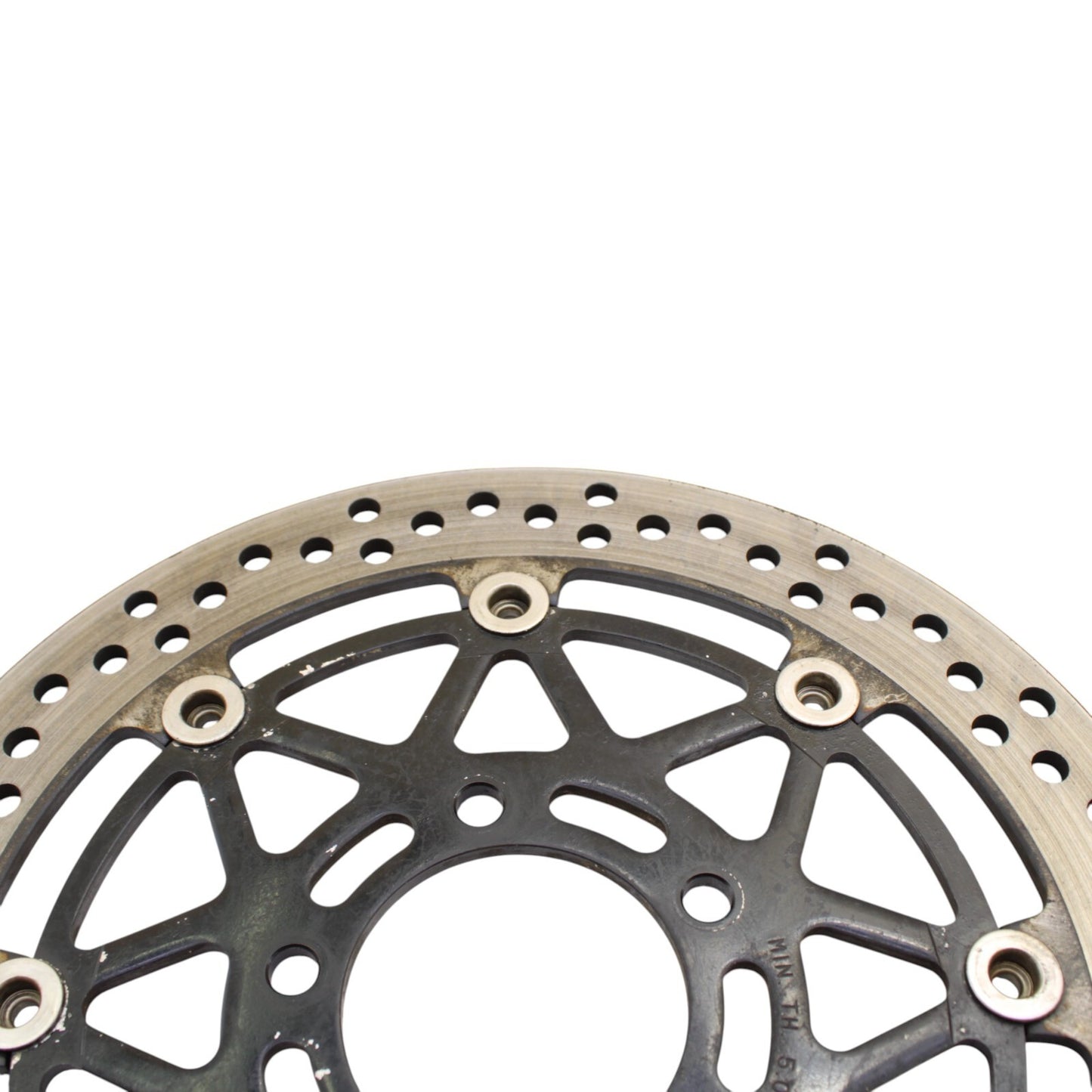 2003 2004 SUZUKI GSXR1000 FRONT BRAKE ROTORS SILVER STOCK LEFT RIGHT (5.72)