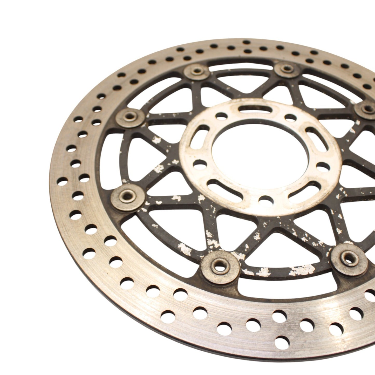 2003 2004 SUZUKI GSXR1000 FRONT BRAKE ROTORS SILVER STOCK LEFT RIGHT (5.72)