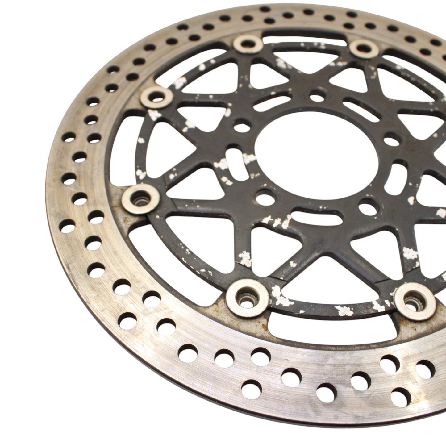 2003 2004 SUZUKI GSXR1000 FRONT BRAKE ROTORS SILVER STOCK LEFT RIGHT (5.72)