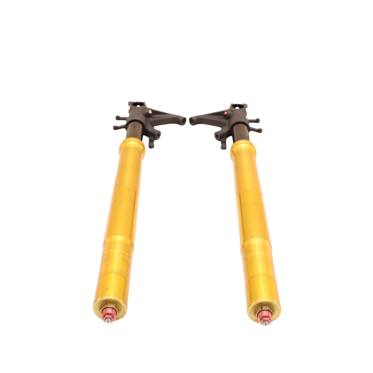 2003 2004 SUZUKI GSXR1000 FORKS FRONT SUSPENSION SHOCK GOLD SET PAIR STRAIGHT