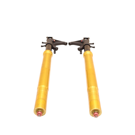 2003 2004 SUZUKI GSXR1000 FORKS FRONT SUSPENSION SHOCK GOLD SET PAIR STRAIGHT
