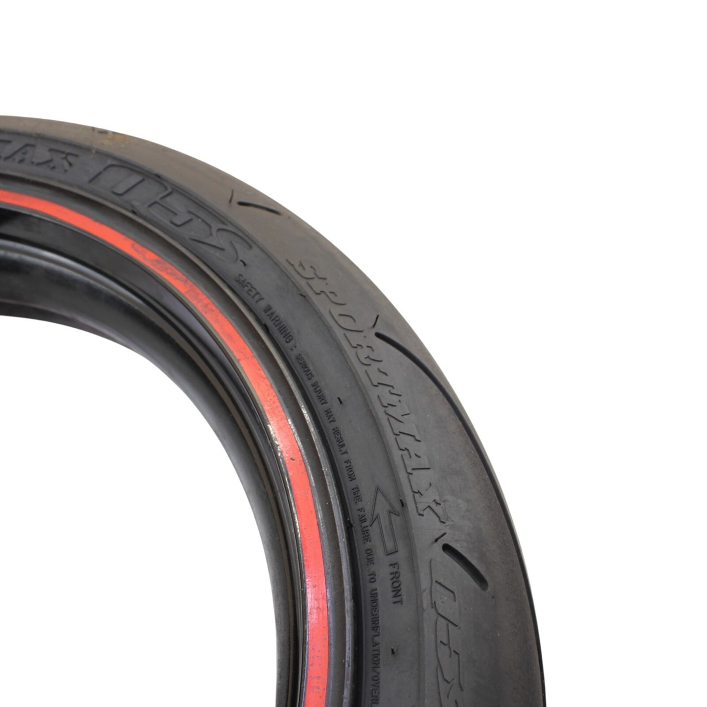 2003 2004 SUZUKI GSXR1000 FRONT WHEEL RIM DUNLOP TIRE STRAIGHT STOCK BLACK