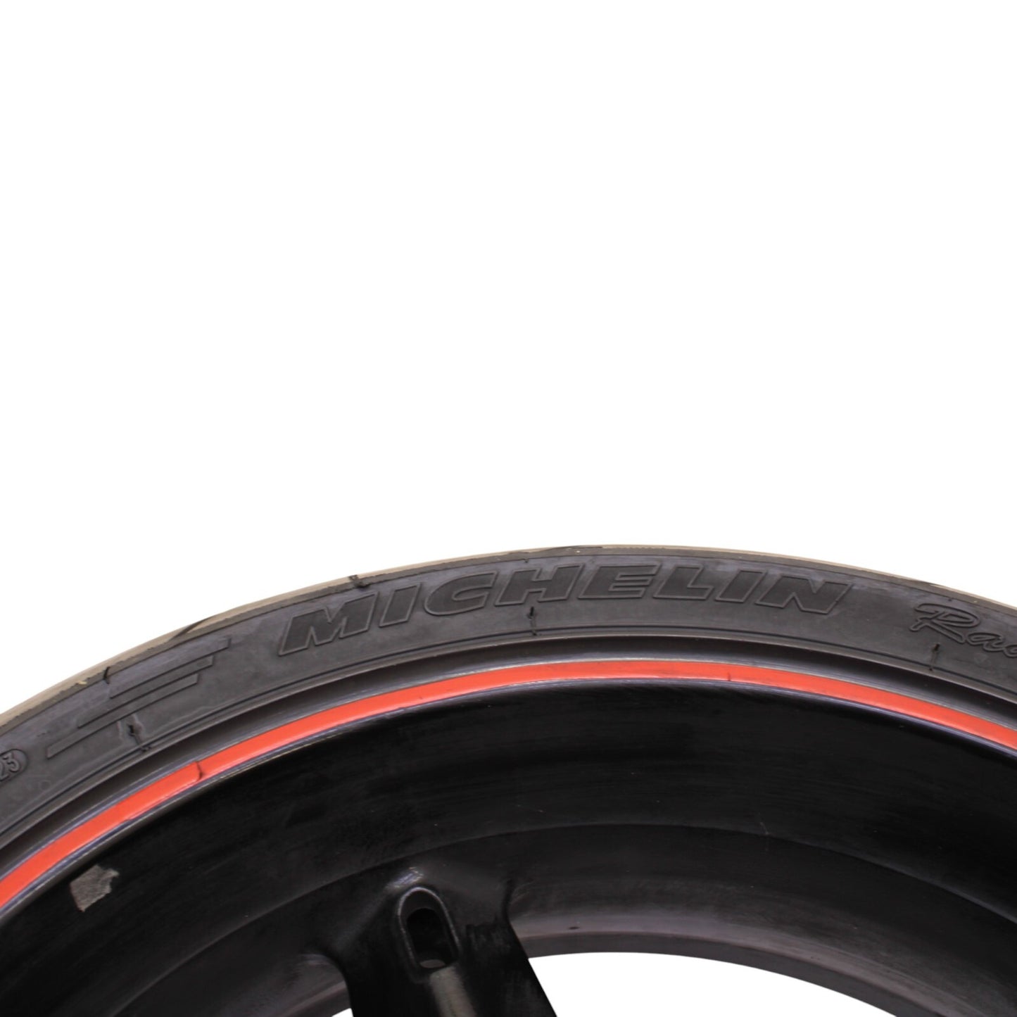 2003 2004 SUZUKI GSXR1000 REAR WHEEL BACK RIM BLACK MICHLEIN TIRE STRAIGHT STOCK