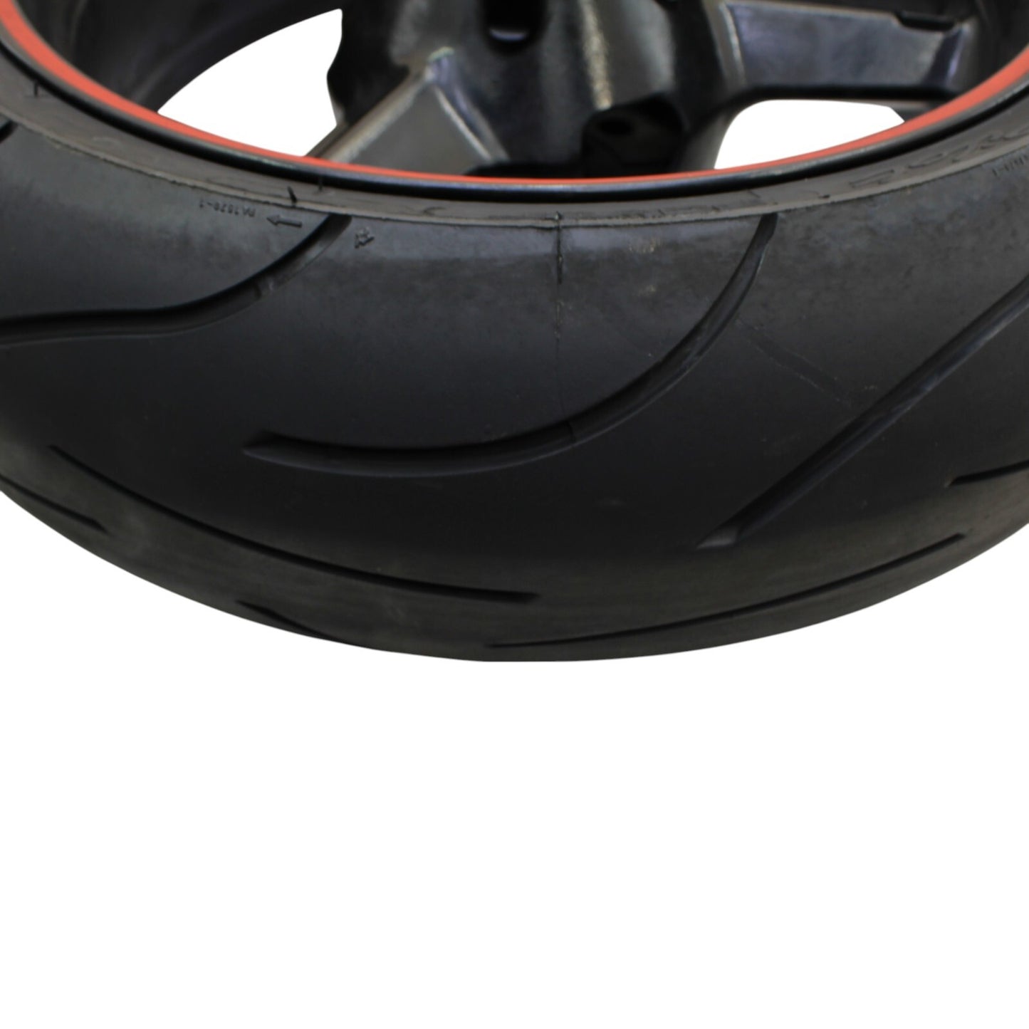 2003 2004 SUZUKI GSXR1000 REAR WHEEL BACK RIM BLACK MICHLEIN TIRE STRAIGHT STOCK