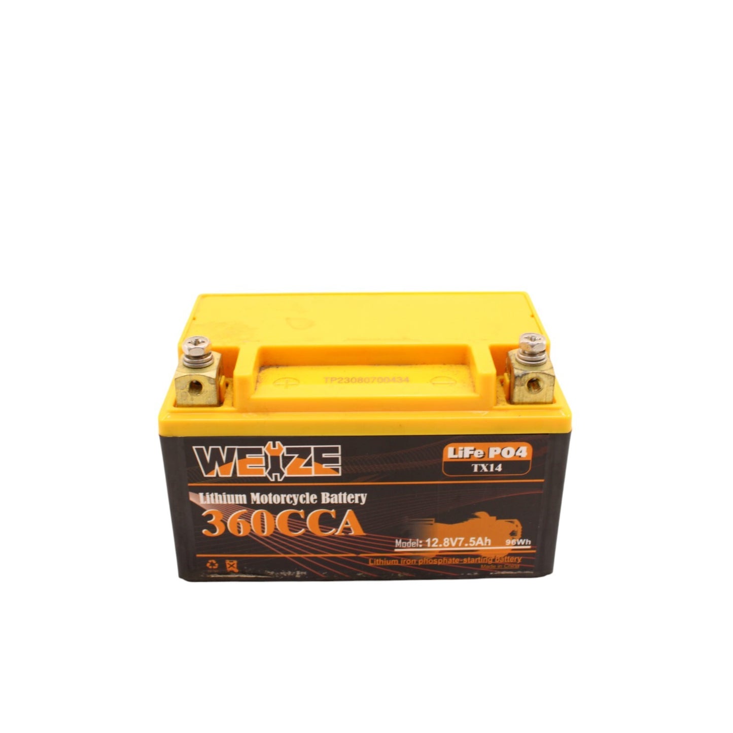 2003 2004 SUZUKI GSXR1000 BATTERY LITHIUM ION WEZE LIFE P04 TX14 12.8V7.5AH 96WH