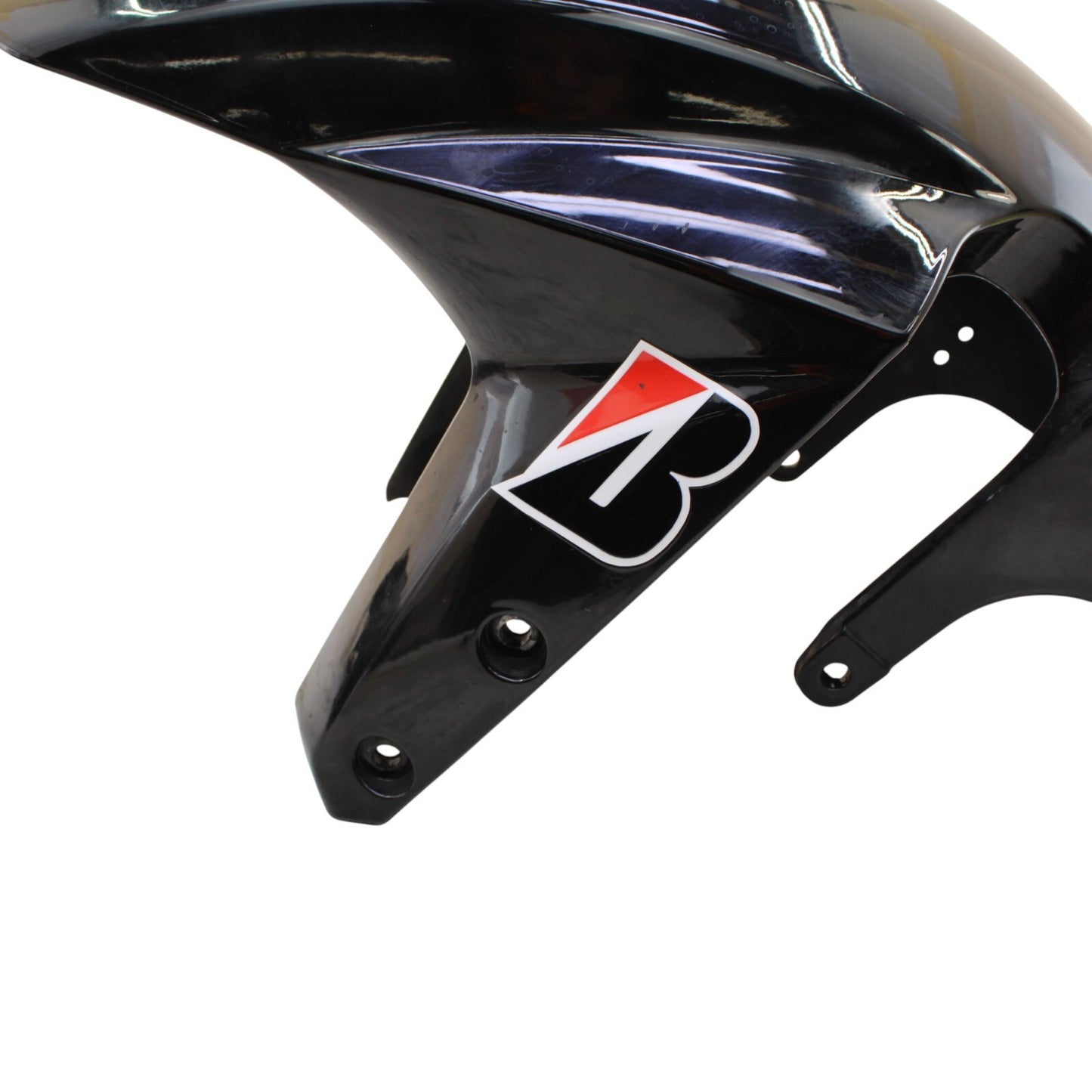 2003 2004 SUZUKI GSXR1000 FRONT FENDER WHEEL COWL FAIRING BLACK PLASTIC