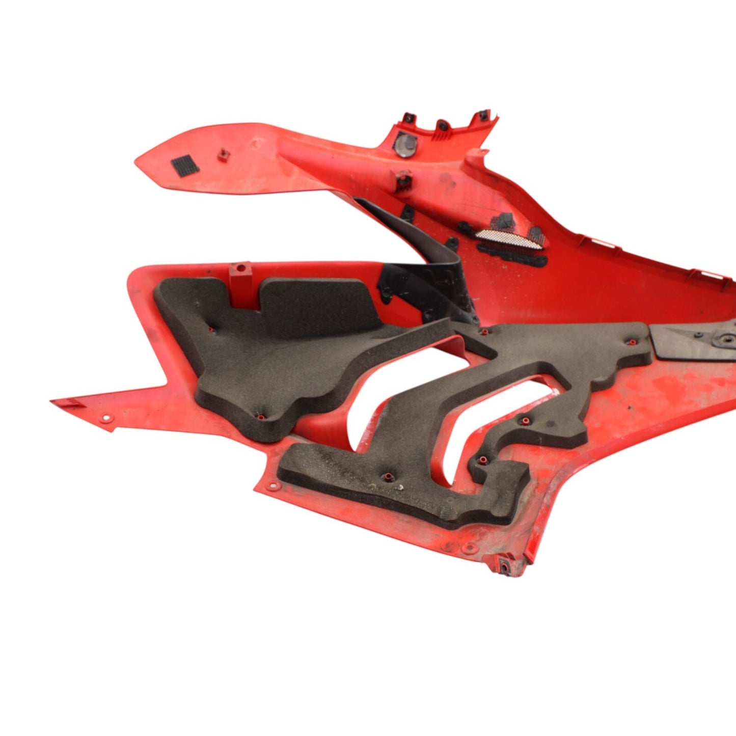 2018 - 2024 DUCATI PANIGALE V4R LEFT MID FAIRING RED PLASTIC UPPER PANEL