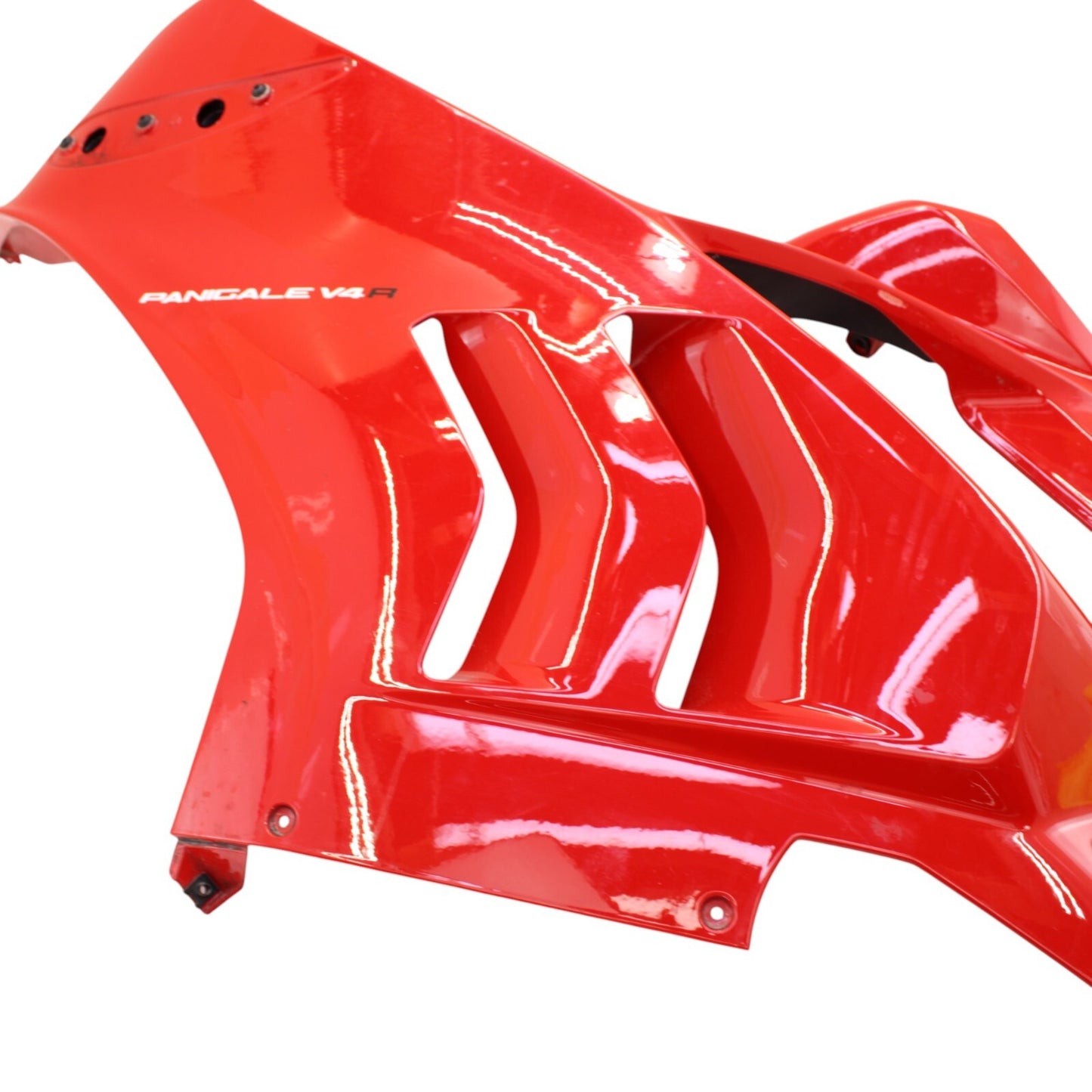 2018 - 2024 DUCATI PANIGALE V4R LEFT MID FAIRING RED PLASTIC UPPER PANEL