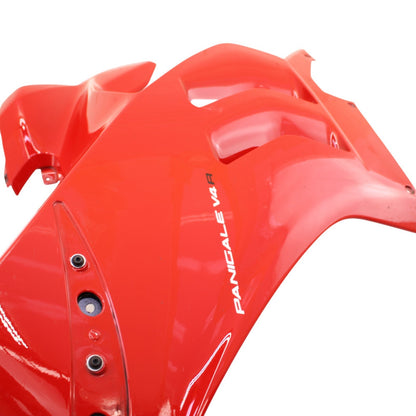 2018 - 2024 DUCATI PANIGALE V4R LEFT MID FAIRING RED PLASTIC UPPER PANEL