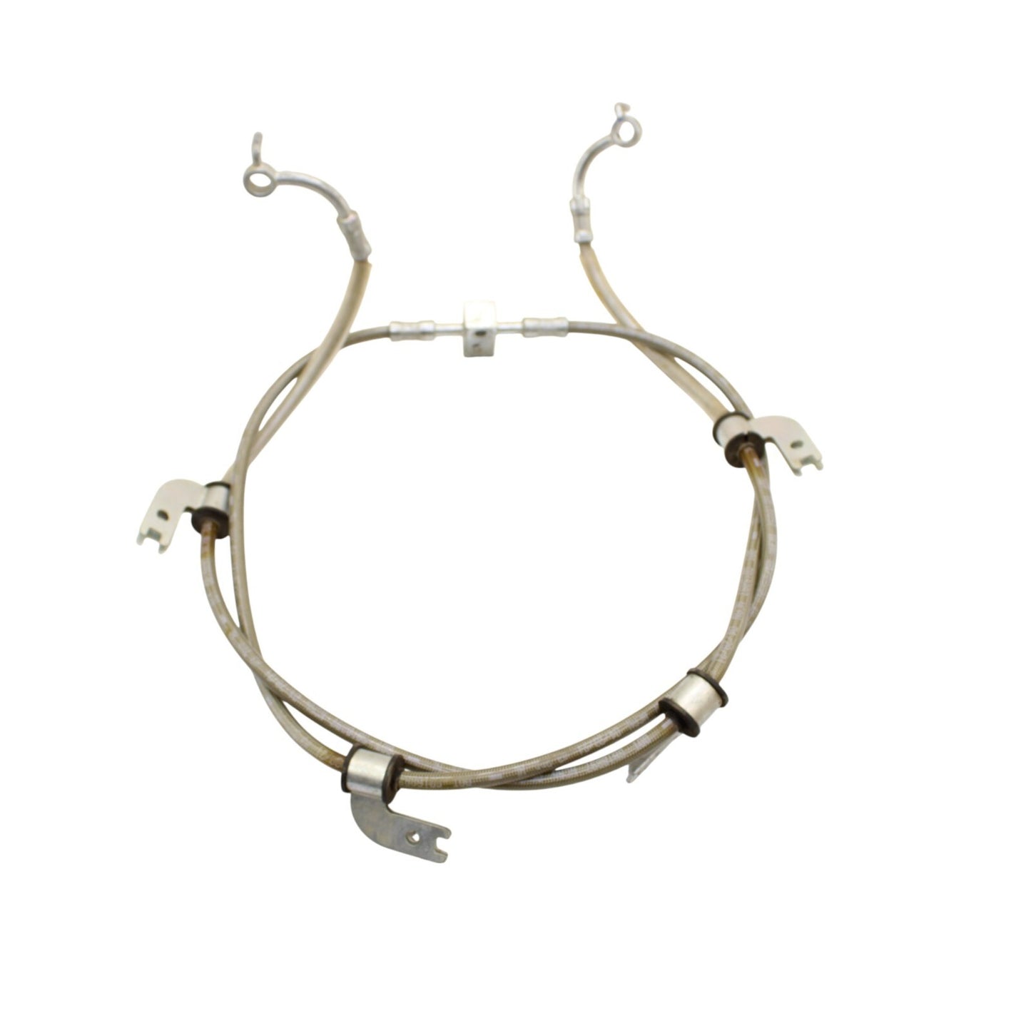 2016 - 2021 YAMAHA YXZ1000R REAR BRAKE LINE STEEL BRAIDED SILVER STOCK