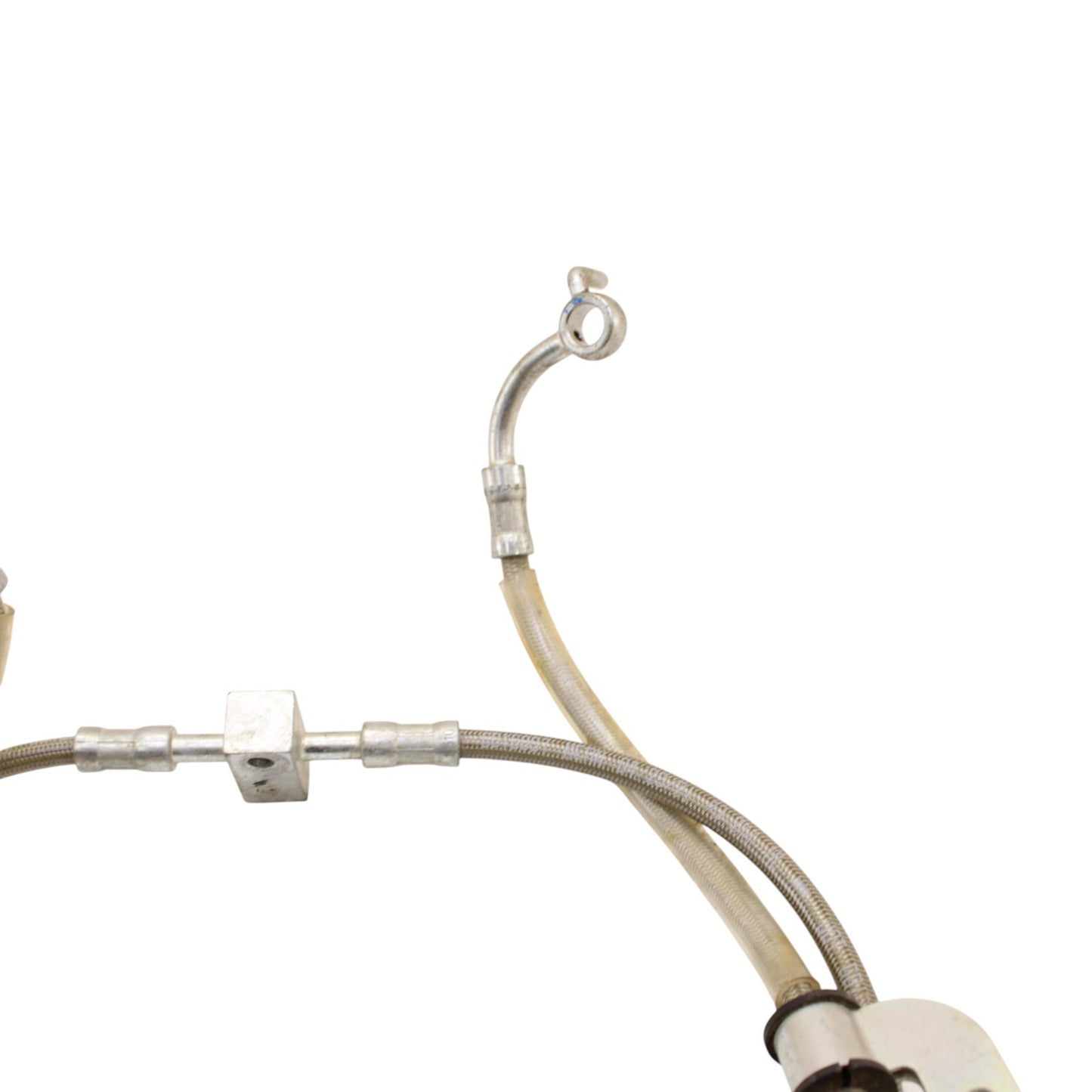 2016 - 2021 YAMAHA YXZ1000R REAR BRAKE LINE STEEL BRAIDED SILVER STOCK