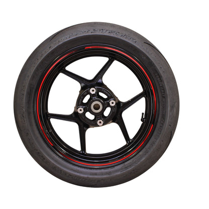 2019 - 2025 KAWASAKI NINJA ZX6R REAR WHEEL RIM STRAIGHT BLACK STOCK