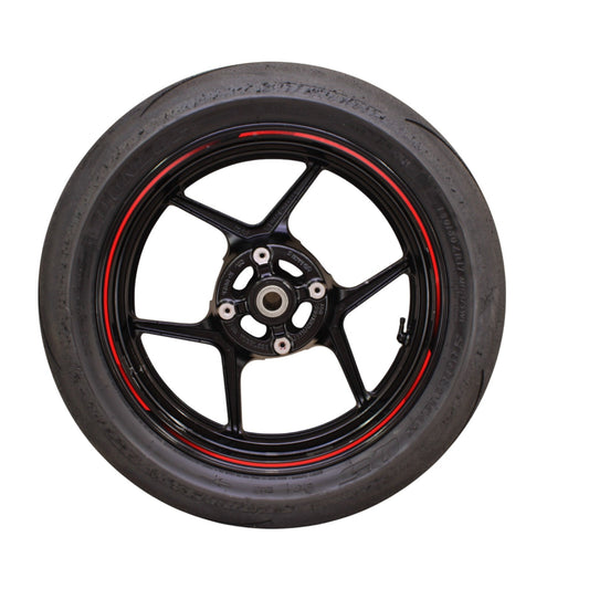 2019 - 2025 KAWASAKI NINJA ZX6R REAR WHEEL RIM STRAIGHT BLACK STOCK