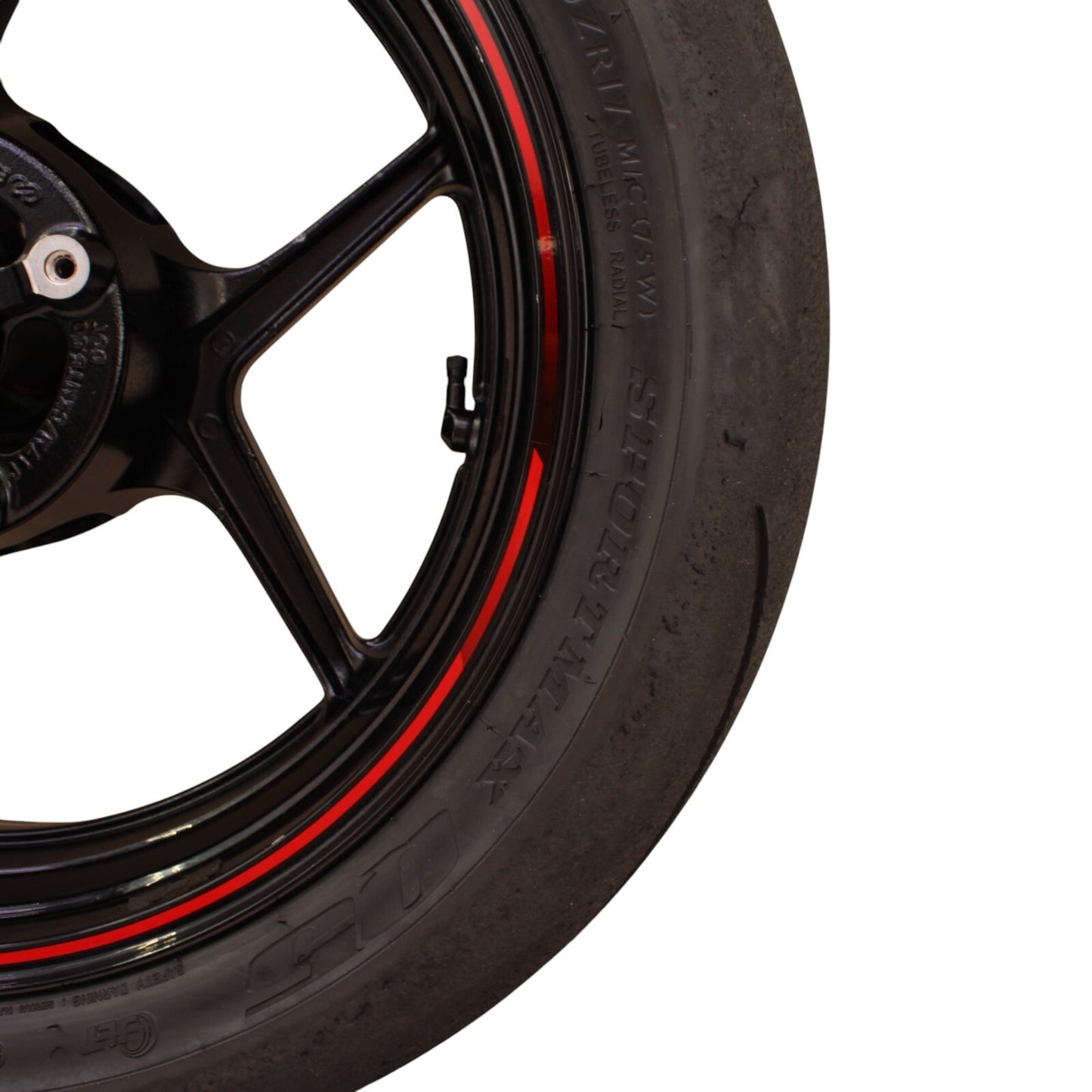 2019 - 2025 KAWASAKI NINJA ZX6R REAR WHEEL RIM STRAIGHT BLACK STOCK