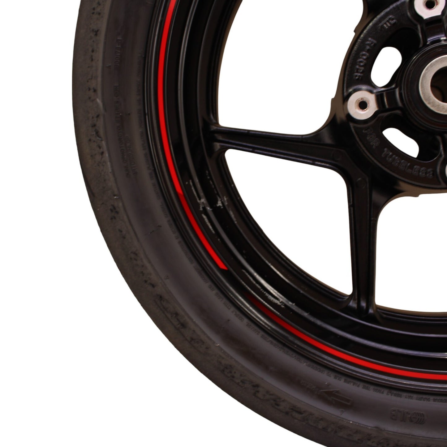 2019 - 2025 KAWASAKI NINJA ZX6R REAR WHEEL RIM STRAIGHT BLACK STOCK