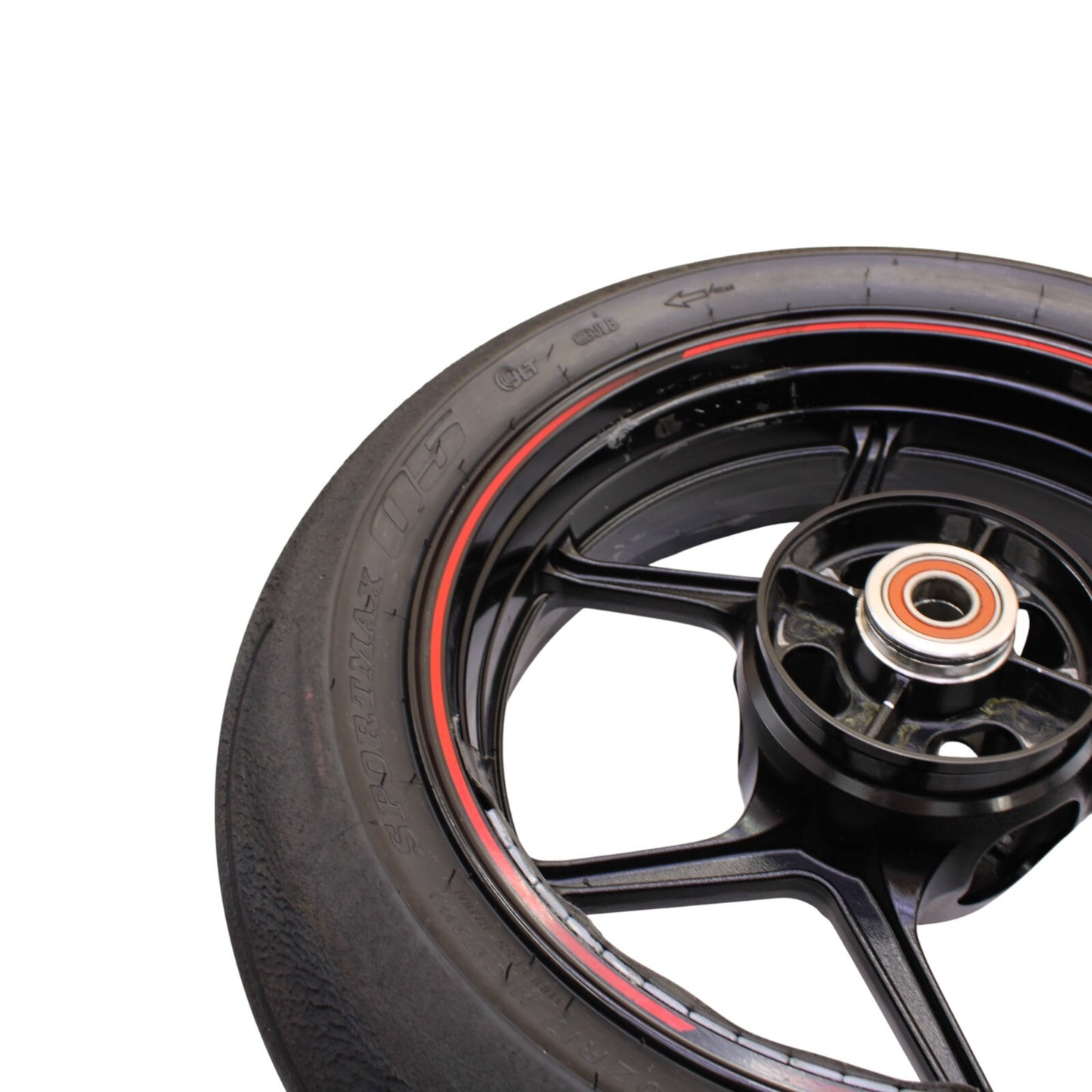 2019 - 2025 KAWASAKI NINJA ZX6R REAR WHEEL RIM STRAIGHT BLACK STOCK