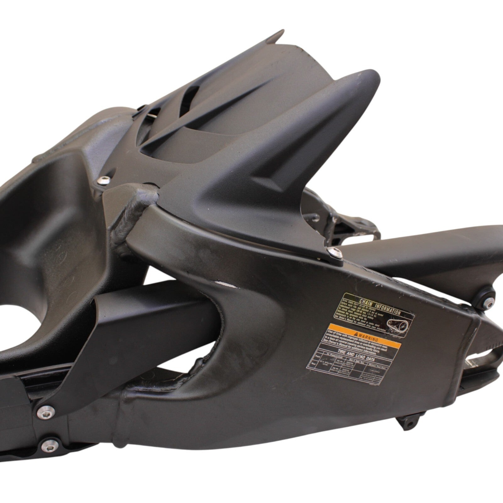2019 - 2025 KAWASAKI NINJA ZX6R REAR SWINGARM CHAIN GUARD BLACK