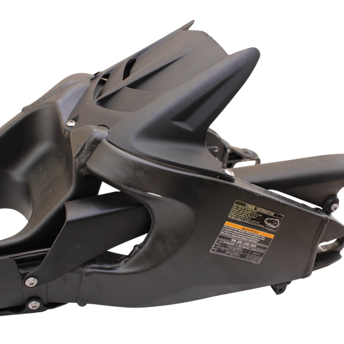 2019 - 2025 KAWASAKI NINJA ZX6R REAR SWINGARM CHAIN GUARD BLACK 55020-0384