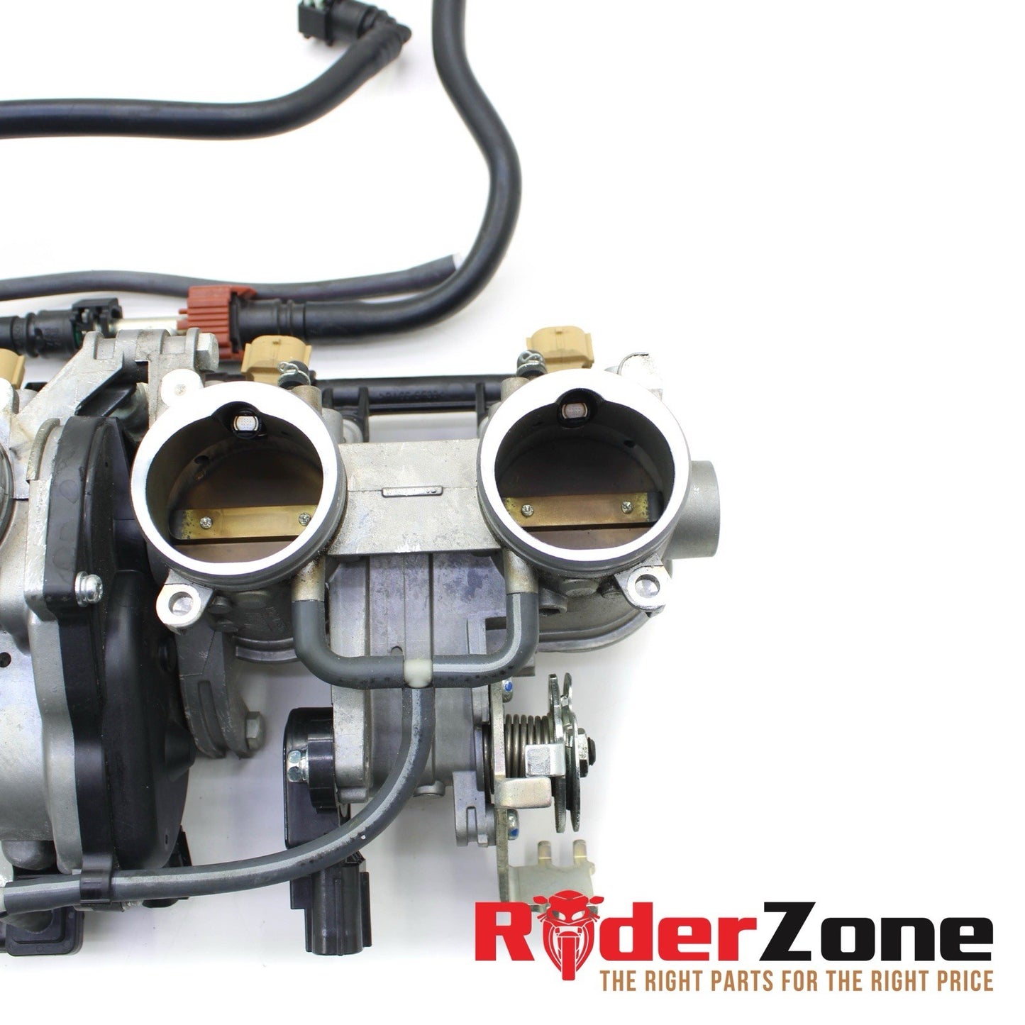2016 - 2018 YAMAHA YZF R1S MAIN THROTTLE BODY FUEL INJECTORS SILVER FUEL LINE