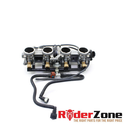 2016 - 2018 YAMAHA YZF R1S MAIN THROTTLE BODY FUEL INJECTORS SILVER FUEL LINE