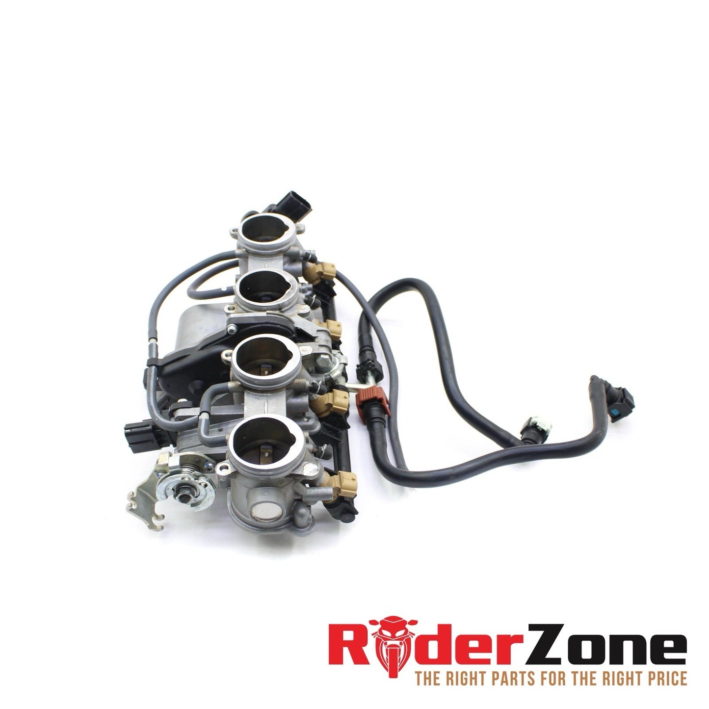 2016 - 2018 YAMAHA YZF R1S MAIN THROTTLE BODY FUEL INJECTORS SILVER FUEL LINE