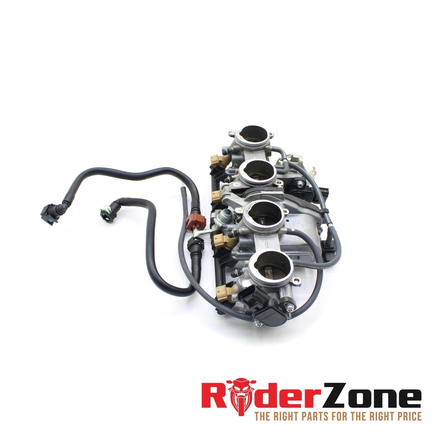 2016 - 2018 YAMAHA YZF R1S MAIN THROTTLE BODY FUEL INJECTORS SILVER FUEL LINE