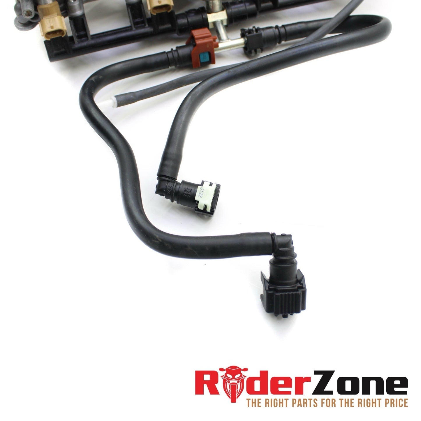 2016 - 2018 YAMAHA YZF R1S MAIN THROTTLE BODY FUEL INJECTORS SILVER FUEL LINE