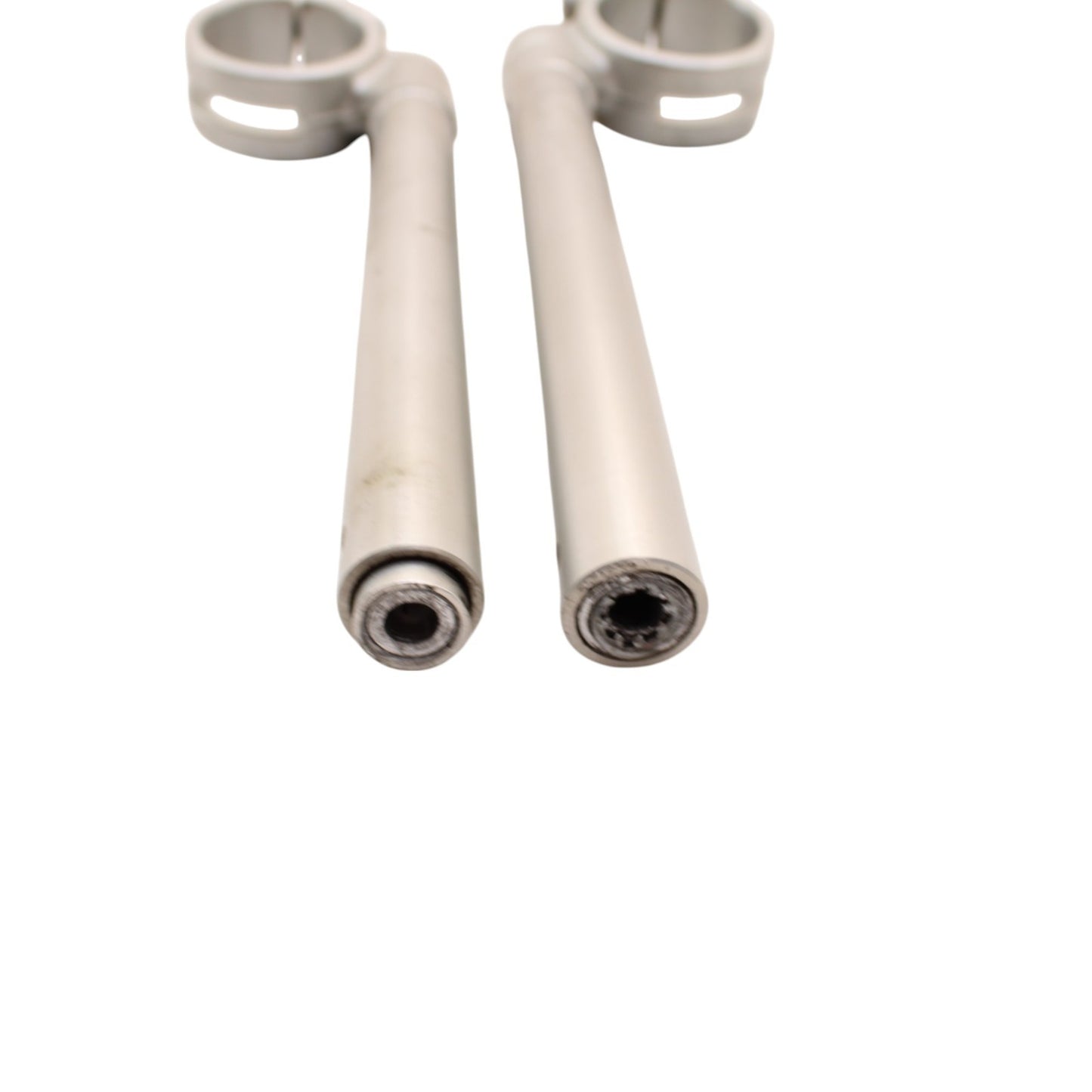 2009 - 2012 TRIUMPH DAYTONA 675R 675 CLIP ON HANDLE BARS STRAIGHT SILVER OEM