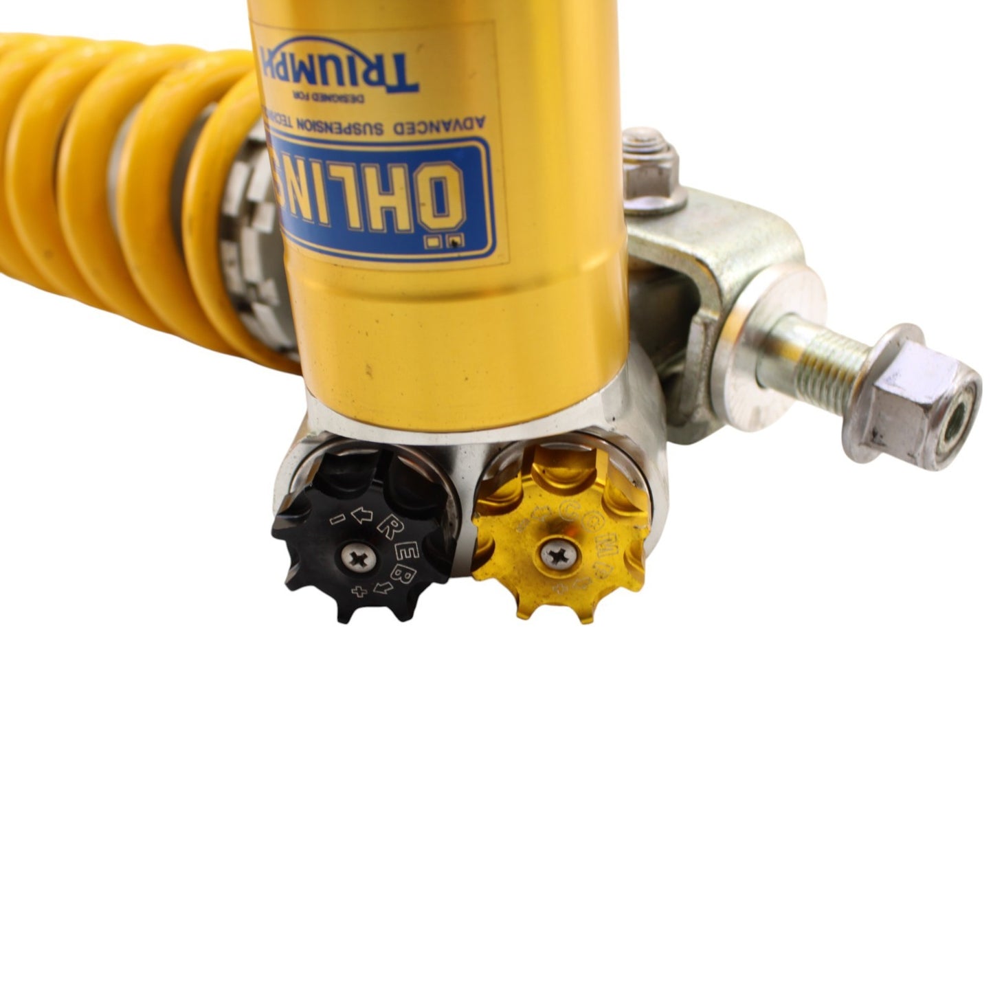 2009 - 2012 TRIUMPH DAYTONA 675R 675 REAR SHOCK ABSORBER OHLINS TTX YELLOW