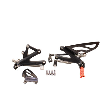 2009 - 2012 TRIUMPH DAYTONA 675R 675 RIGHT LEFT REARSET DRIVER BRAKE GEAR PEGS