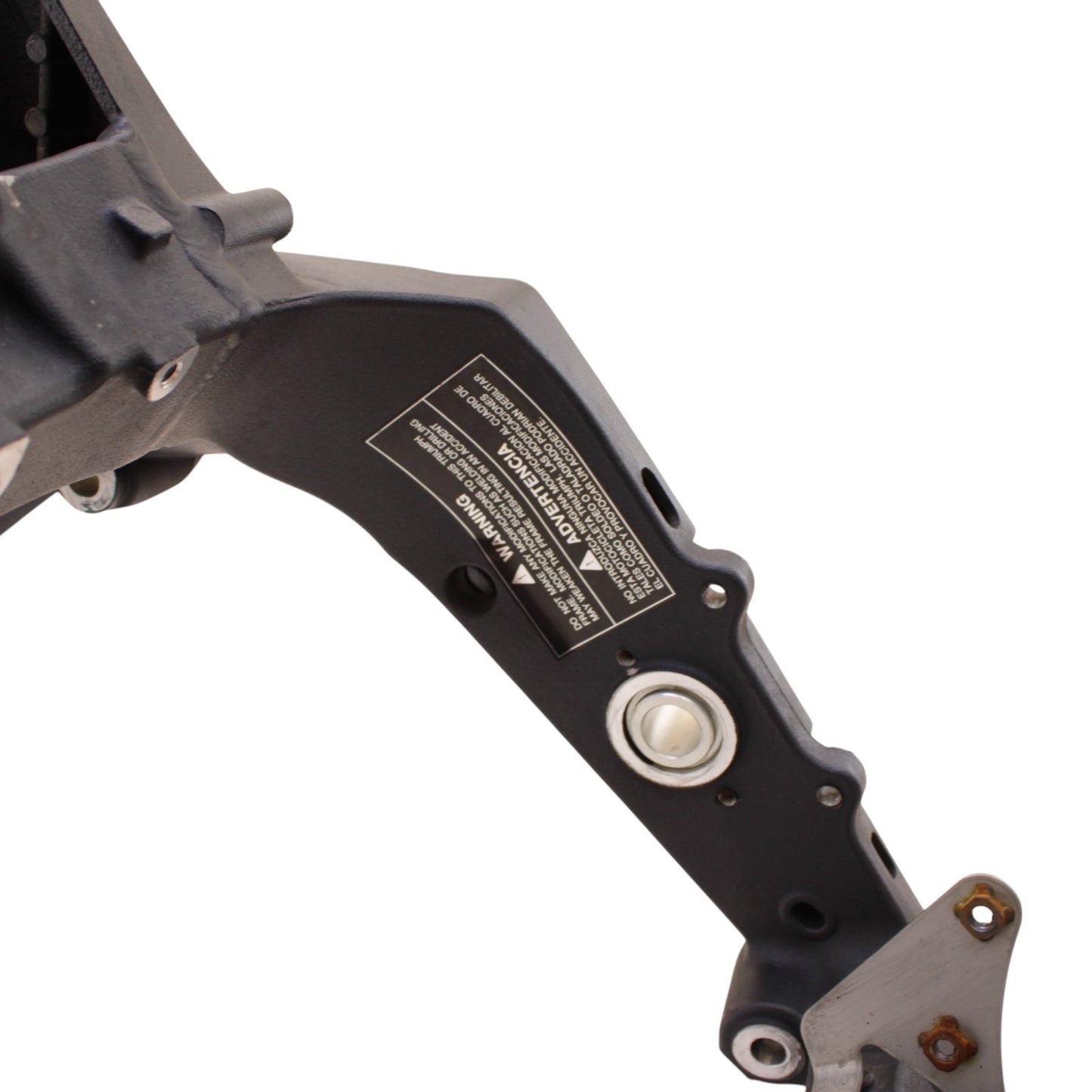 2009 - 2012 TRIUMPH DAYTONA 675R 675 MAIN BODY FRAME CHASSIS STRAIGHT BLACK