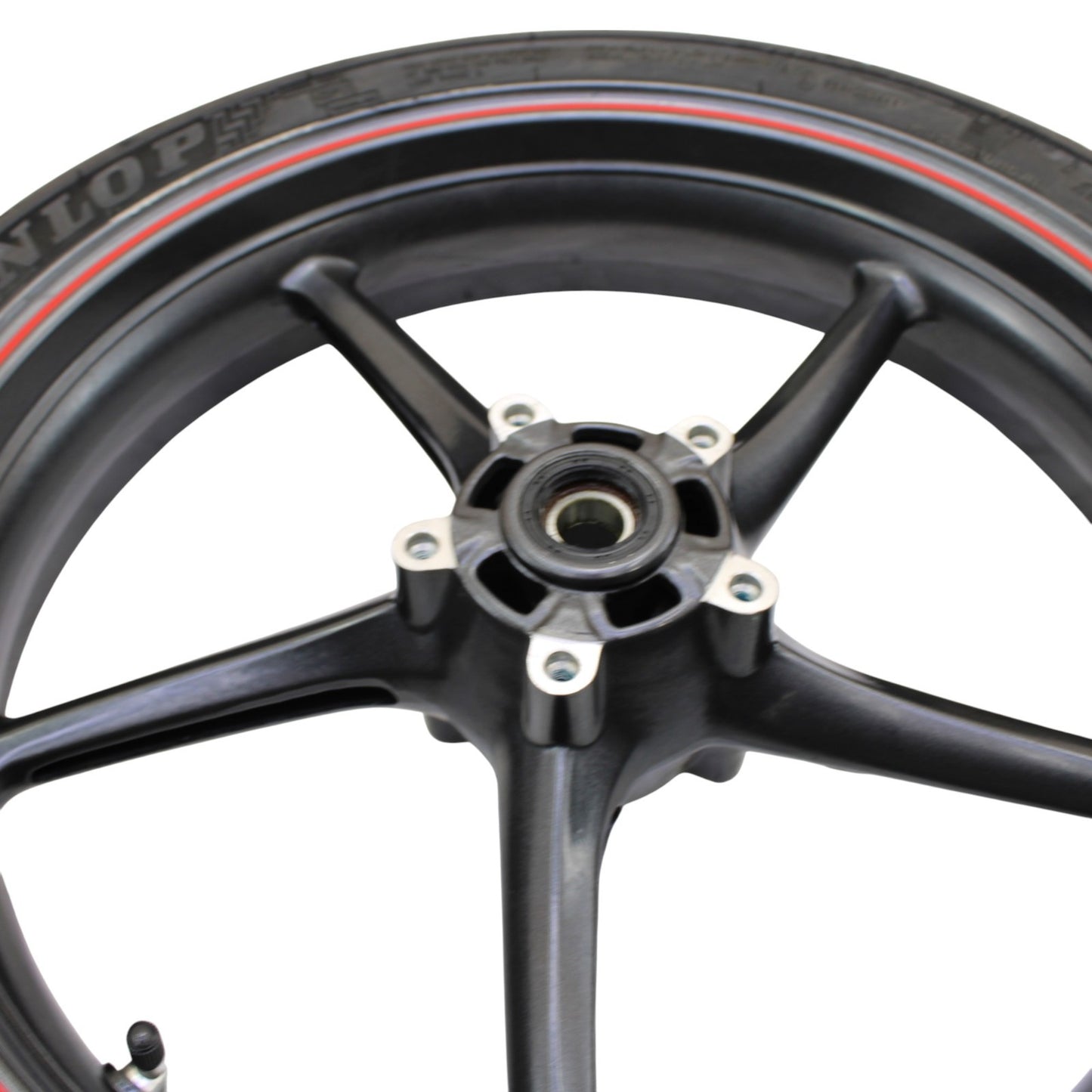 2009 - 2012 TRIUMPH DAYTONA 675R 675 WHEEL RIM TIRE RUBBER FRONT BACK RED BLACK