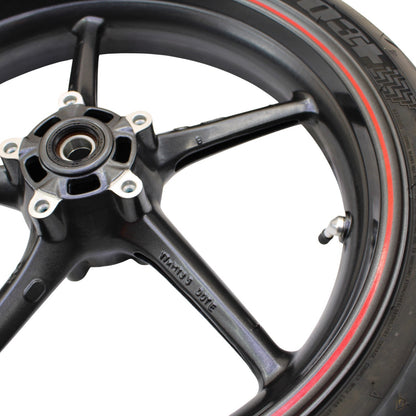 2009 - 2012 TRIUMPH DAYTONA 675R 675 WHEEL RIM TIRE RUBBER FRONT BACK RED BLACK