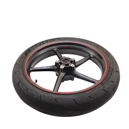 2009 - 2012 TRIUMPH DAYTONA 675R 675 WHEEL RIM TIRE RUBBER FRONT RED BLACK