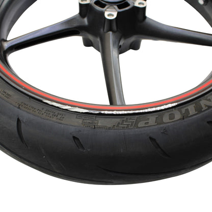 2009 - 2012 TRIUMPH DAYTONA 675R 675 WHEEL RIM TIRE RUBBER FRONT RED BLACK